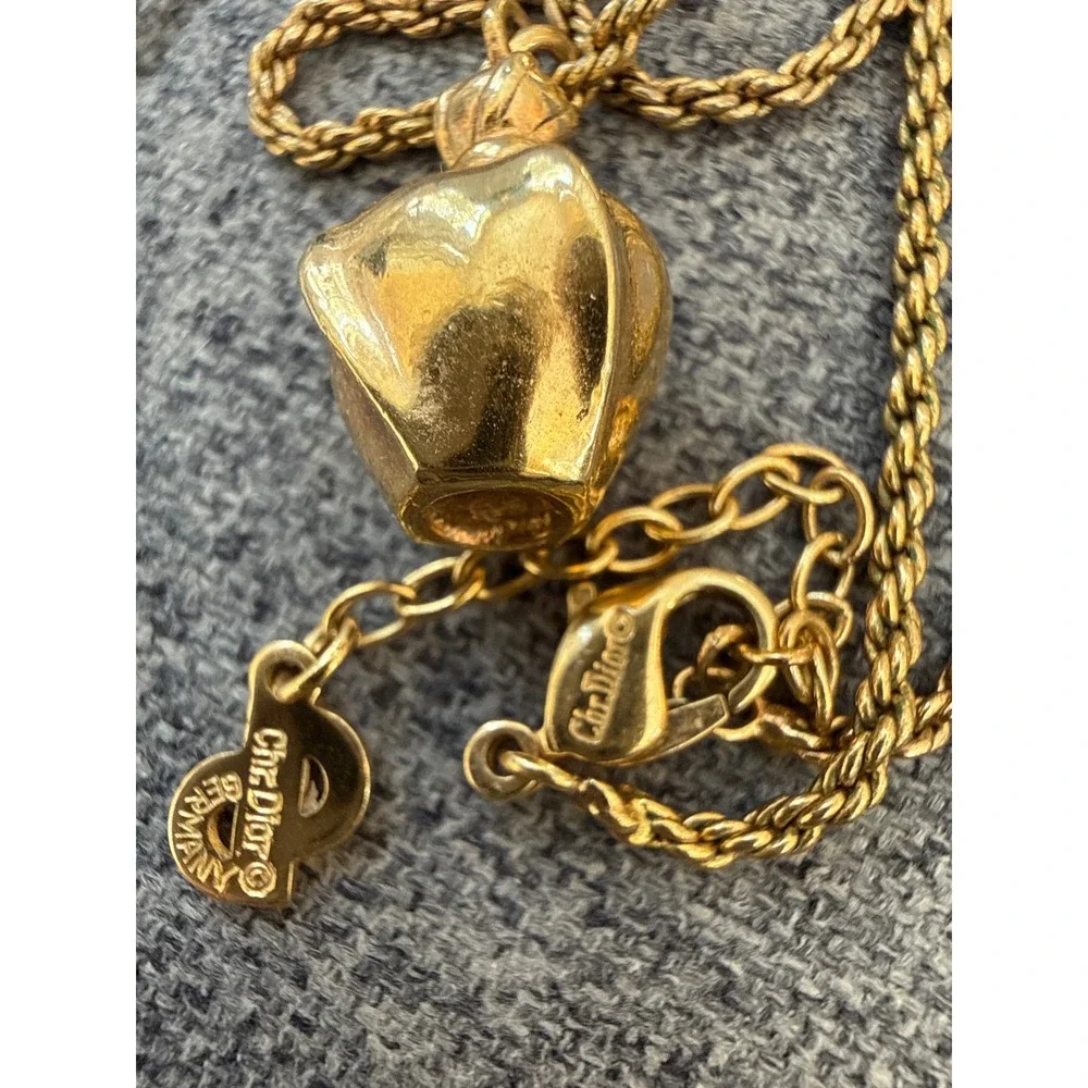Christian Dior Vintage Gold Tone Rope 16